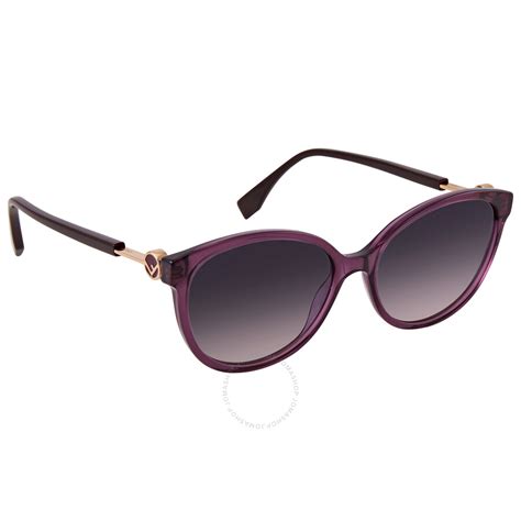 Sunglasses Fendi Ff 288 /S 00T7 Plum / 9O dark gray gradient lens